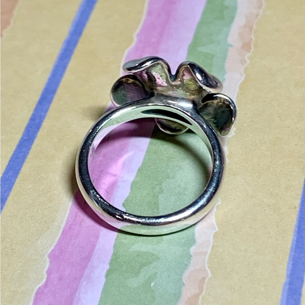 💝  Stunning RETIRED James Avery Sterling Silver Flower Ring  💝 - Picture 7 of 10